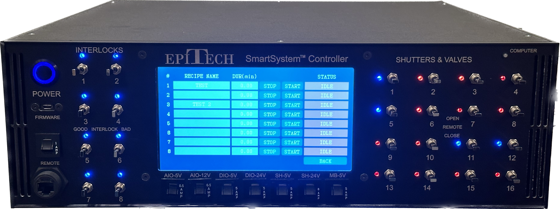 SmartSystem modular system controller front panel